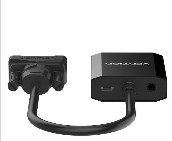 VGA to HDMI +Micro USB+Audio- Alumium