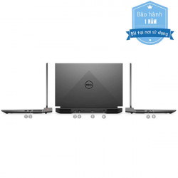 Máy tính xách tay Dell G15 5511, i5-11400H, 16GB, 512GB SSD, RTX3050 4GB, 15.6" FHD 250nits 120Hz, 3C 56Wh, ax+BT, OfficeHS21, McAfee MDS, Win 11 Home, Xám, 1Y WTY - 70283449 